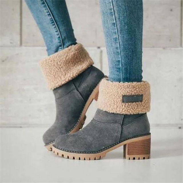 Women's Suede Mid-Calf Boots - Sleek, Versatile Style for Every Outfit