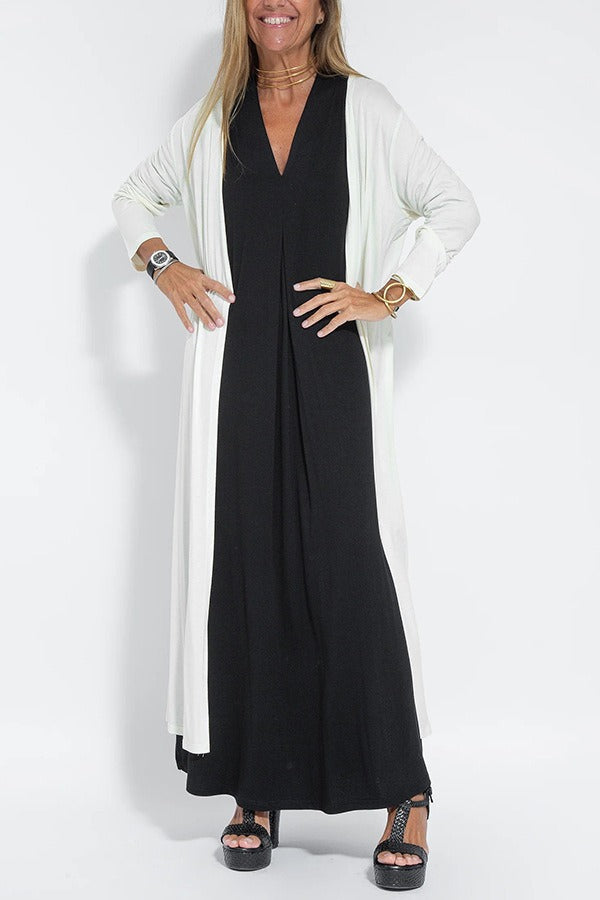Carmela | Elegant Maxi Dress with Matching Cardigan