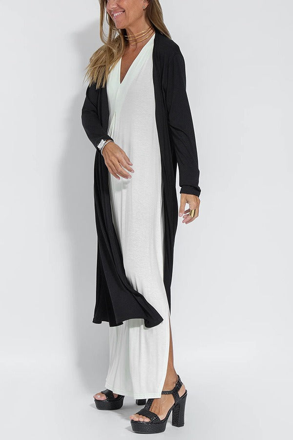 Carmela | Elegant Maxi Dress with Matching Cardigan