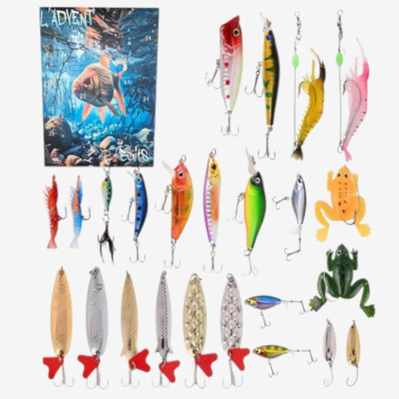 HookTide - Fishing Advent Calendar Christmas Gift – The Perfect Gift for Fish Enthusiasts