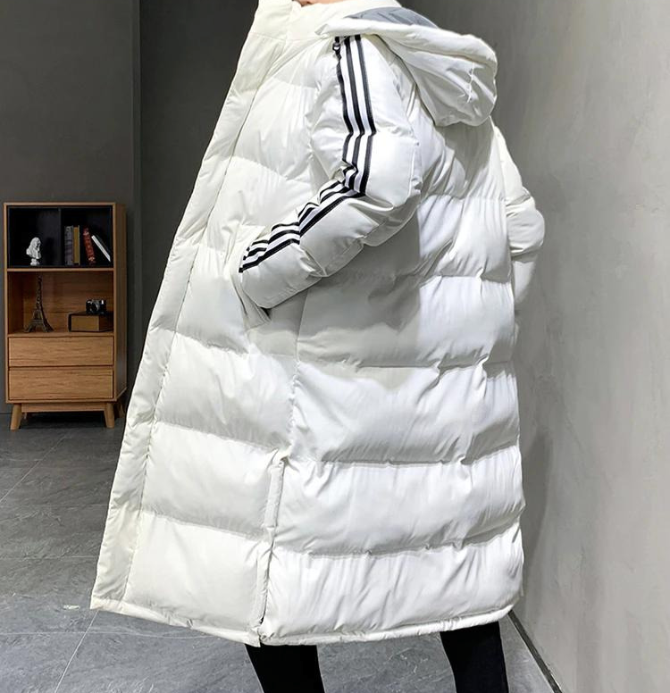 Calvin Women's Winter Jacket – Long Model with Hood for Stylish Comfort