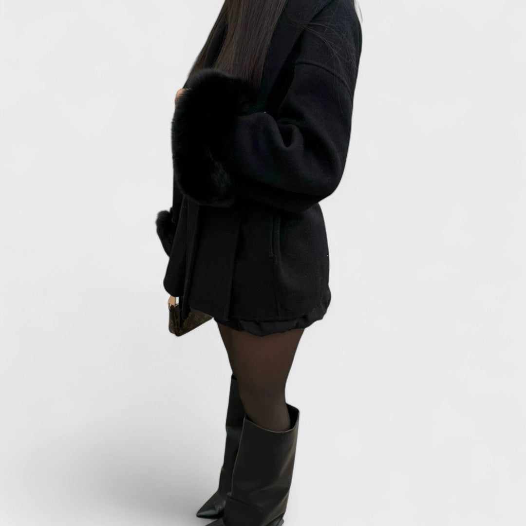 Emy – Eco-Fur Coat with Timeless Elegance