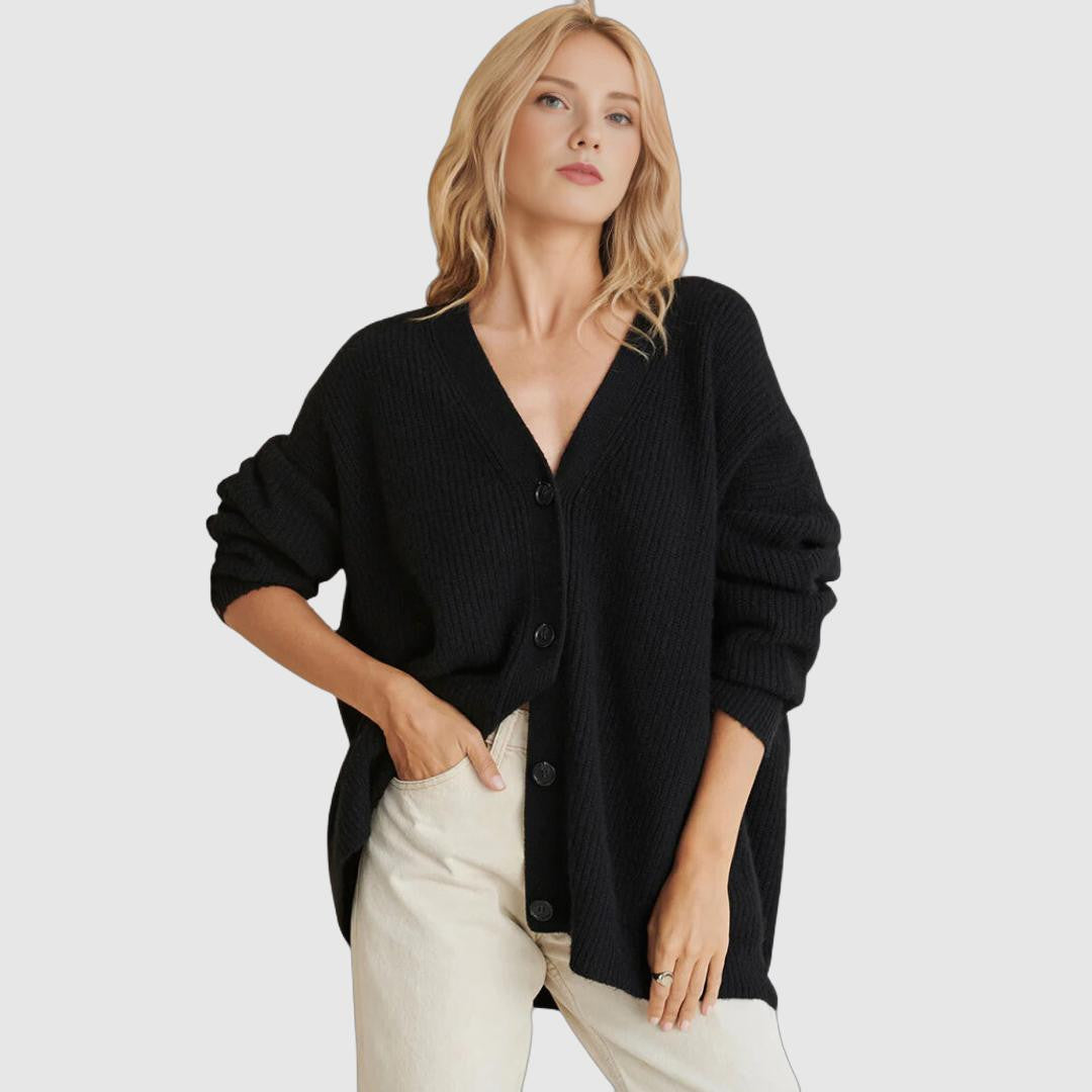Cozy Women's Oversized Button-Down Cardigan