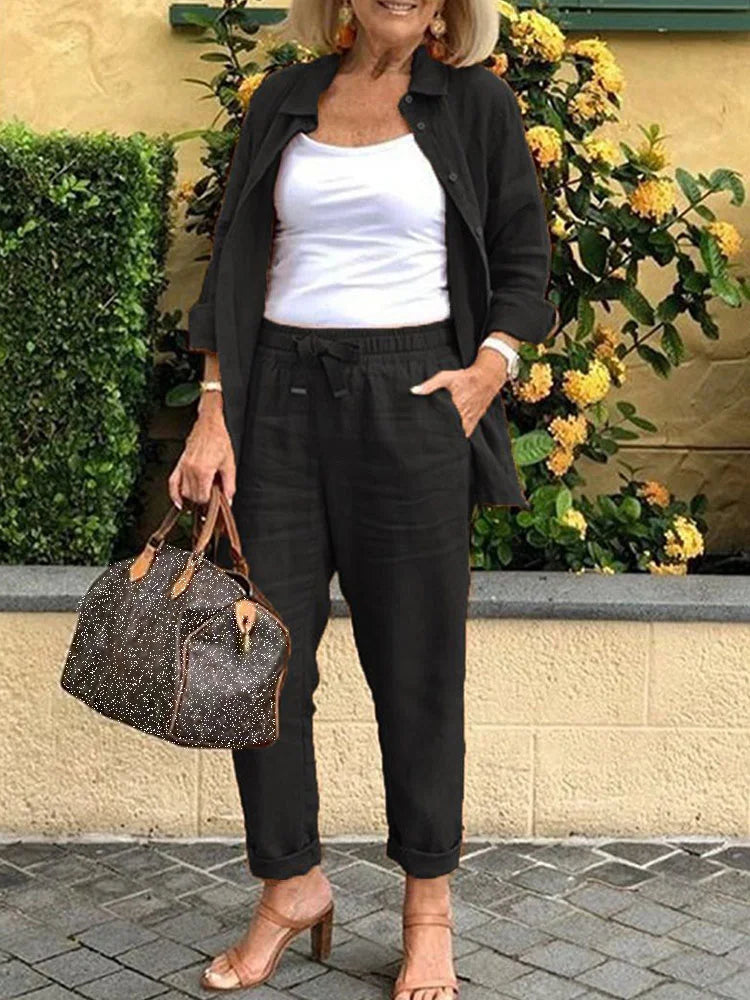 Elegant Pure Set - Refined Two-Piece Ensemble