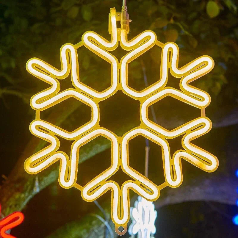 SnowGlow – Frozen Snowflake LED Lights for Winter Elegance