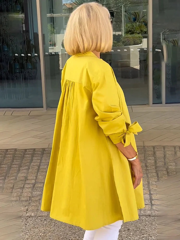 Two-Piece Fluid and Flattering Set with Bow Detail