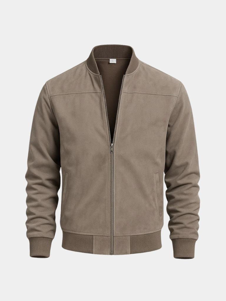Darian | Premium Suede Bomber Jacket – Sophisticated Style and Superior Quality