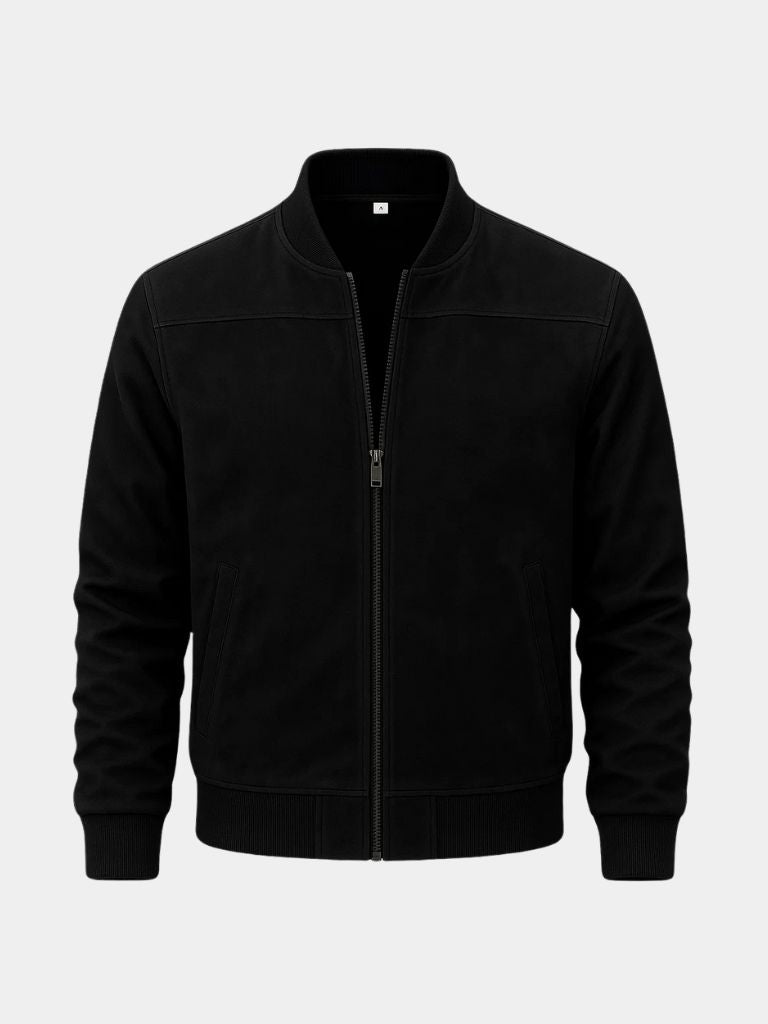 Darian | Premium Suede Bomber Jacket – Sophisticated Style and Superior Quality
