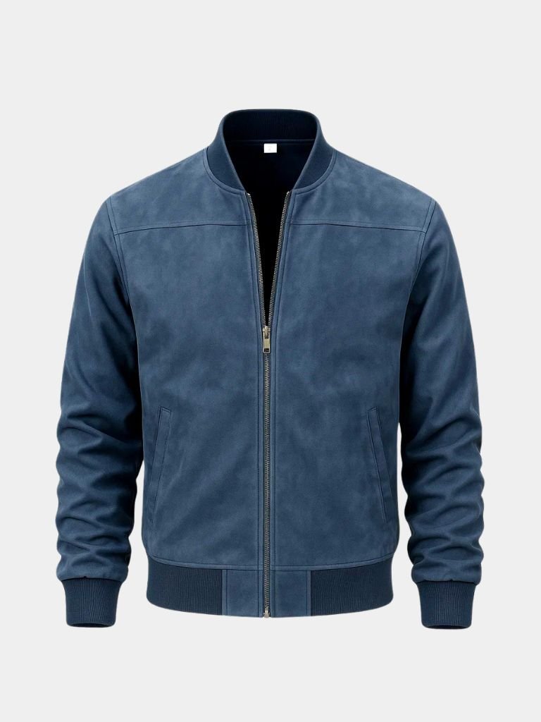 Darian | Premium Suede Bomber Jacket – Sophisticated Style and Superior Quality