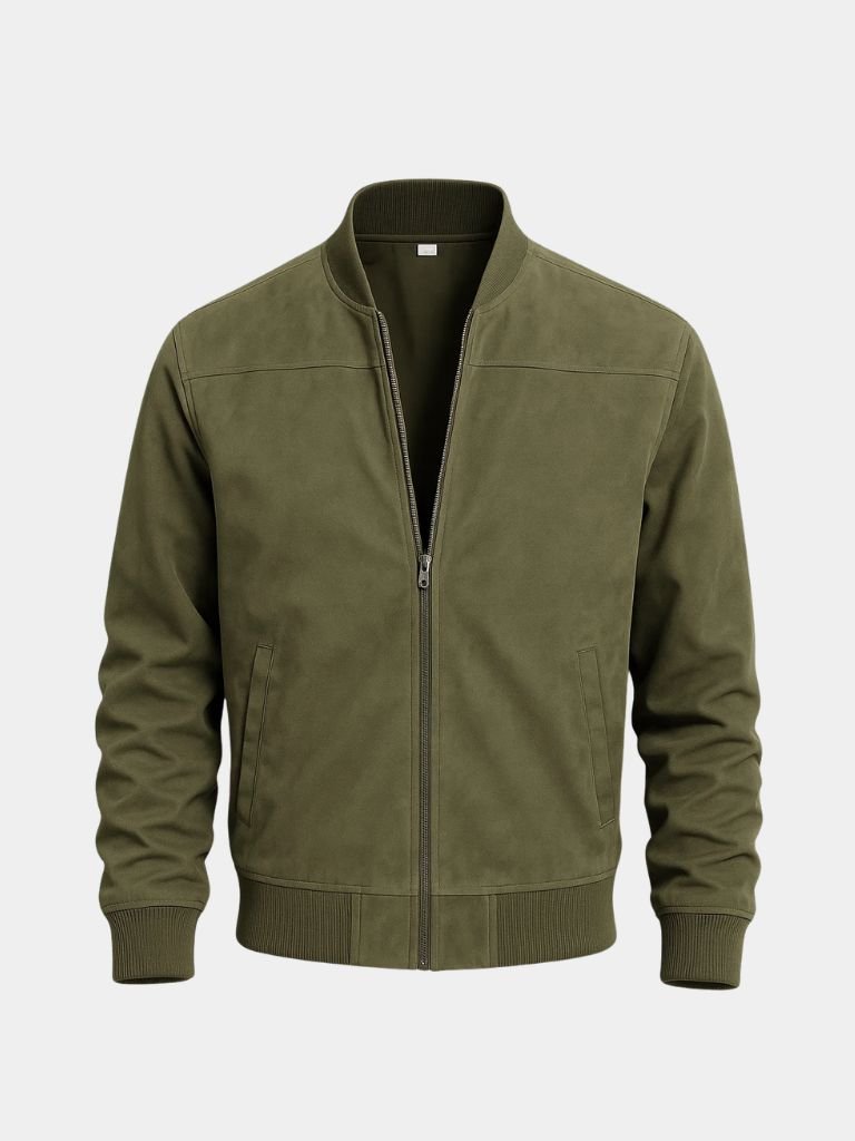 Darian | Premium Suede Bomber Jacket – Sophisticated Style and Superior Quality