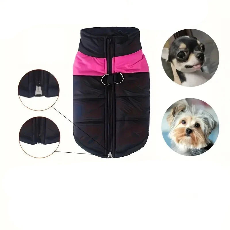 Waterproof Dog Coat with Back Zipper