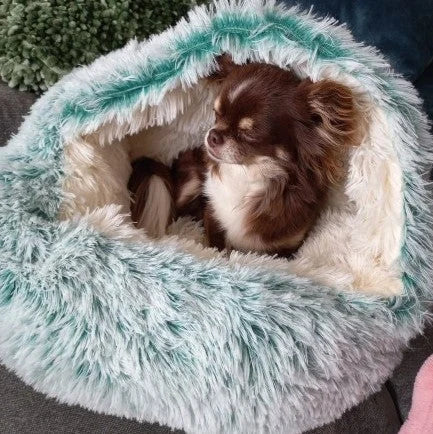 Comfortable and Safe Self-Heating Fleece Nest for Your Pet