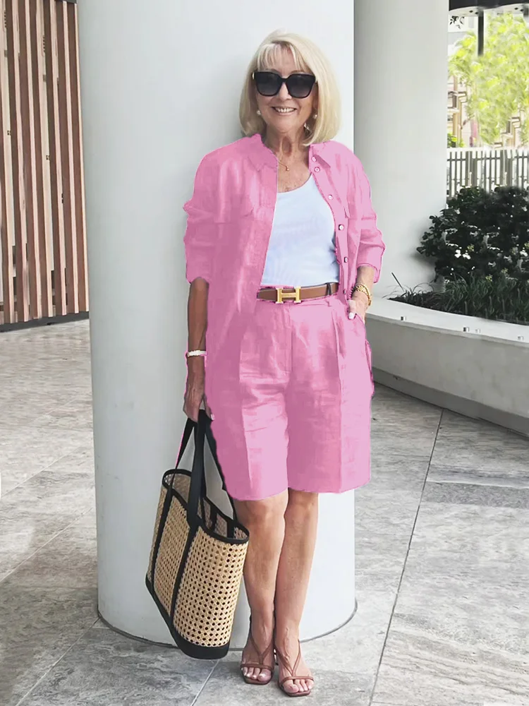 Two-Piece Elegant Women's Cardigan Set