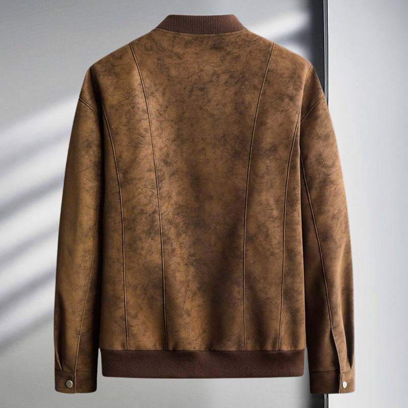 Maverick Suede Bomber Jacket for a Stylish Look