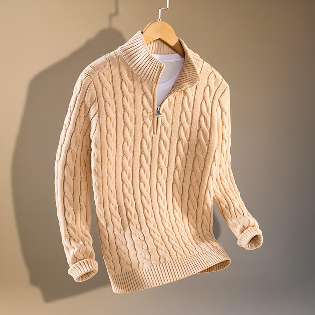 Henry Prestige Knit Mesh Pull for a Stylish and Warm Look