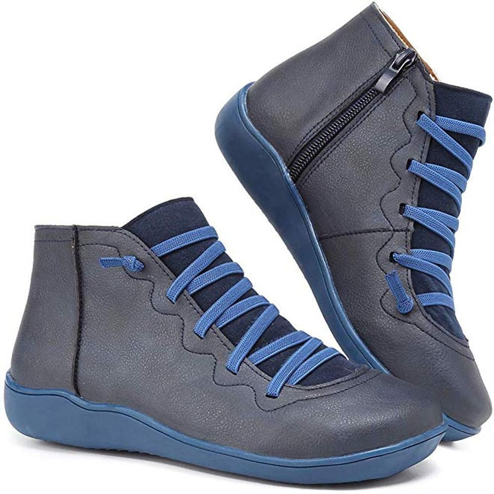 Women's Casual Lace-Up Ankle Boots - Everyday Comfort and Style