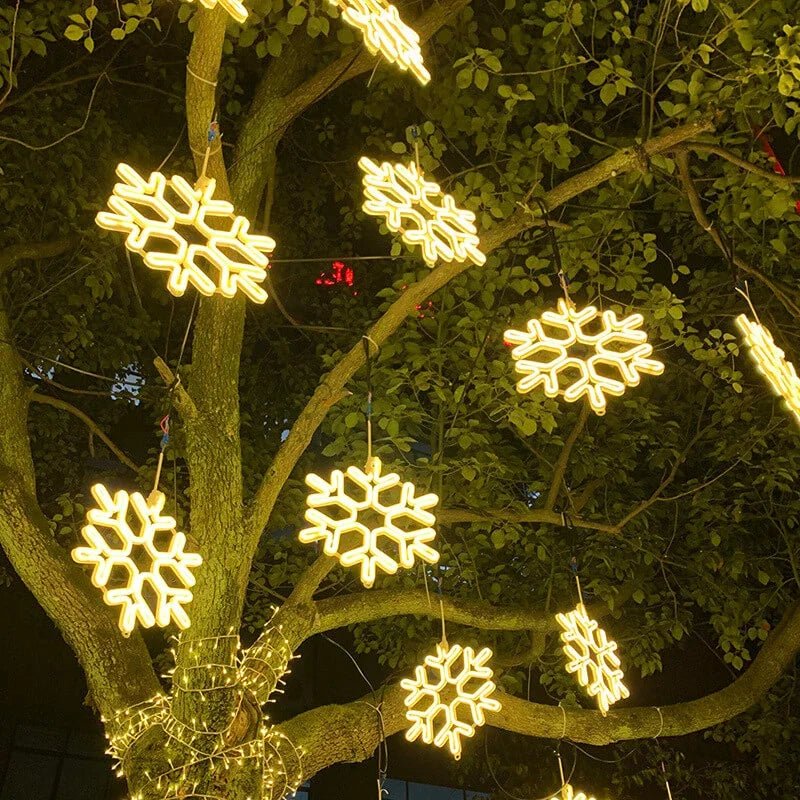 SnowGlow – Frozen Snowflake LED Lights for Winter Elegance