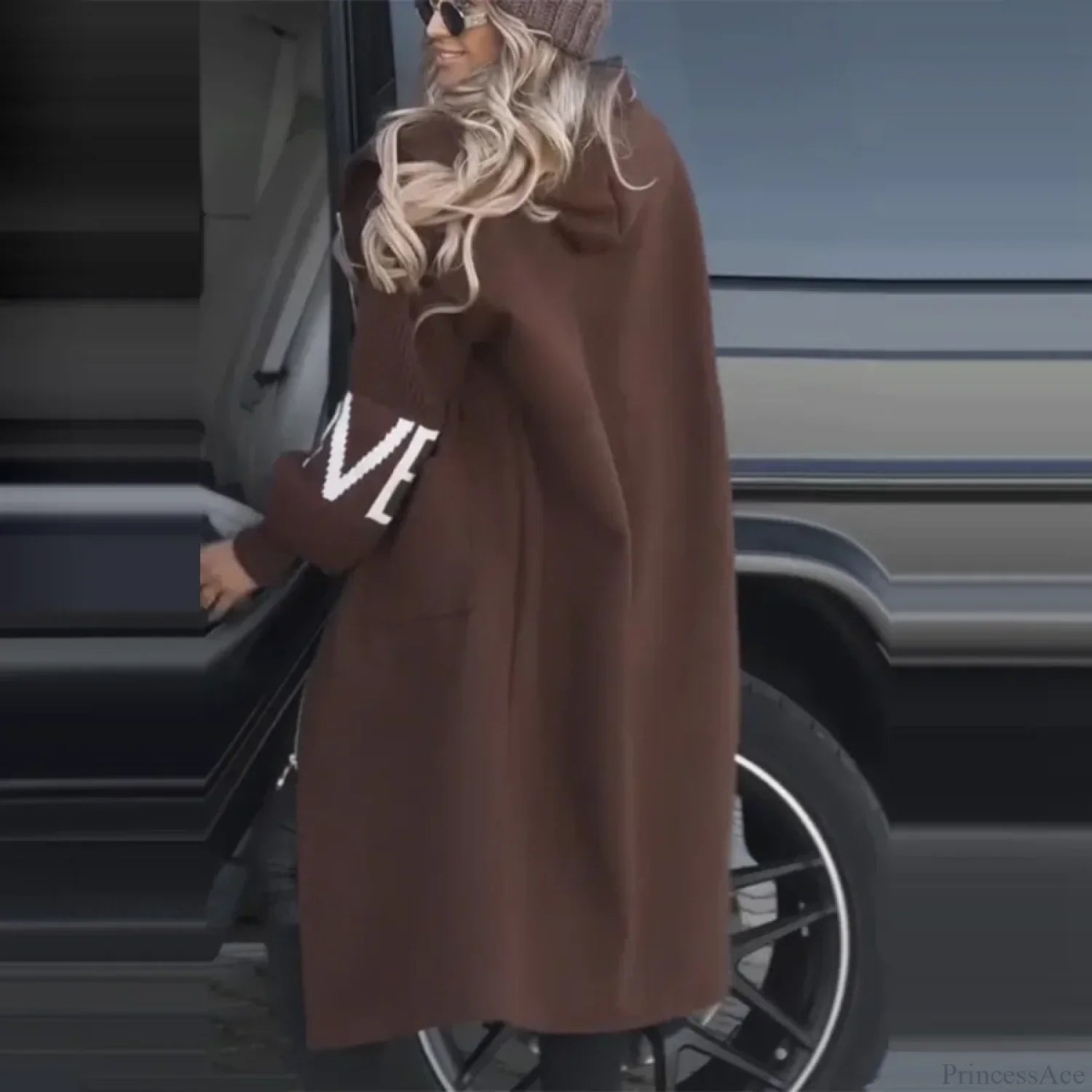 Casual Long Patchwork Lace-Up Overcoat - Stylish and Comfortable Outerwear for Every Season