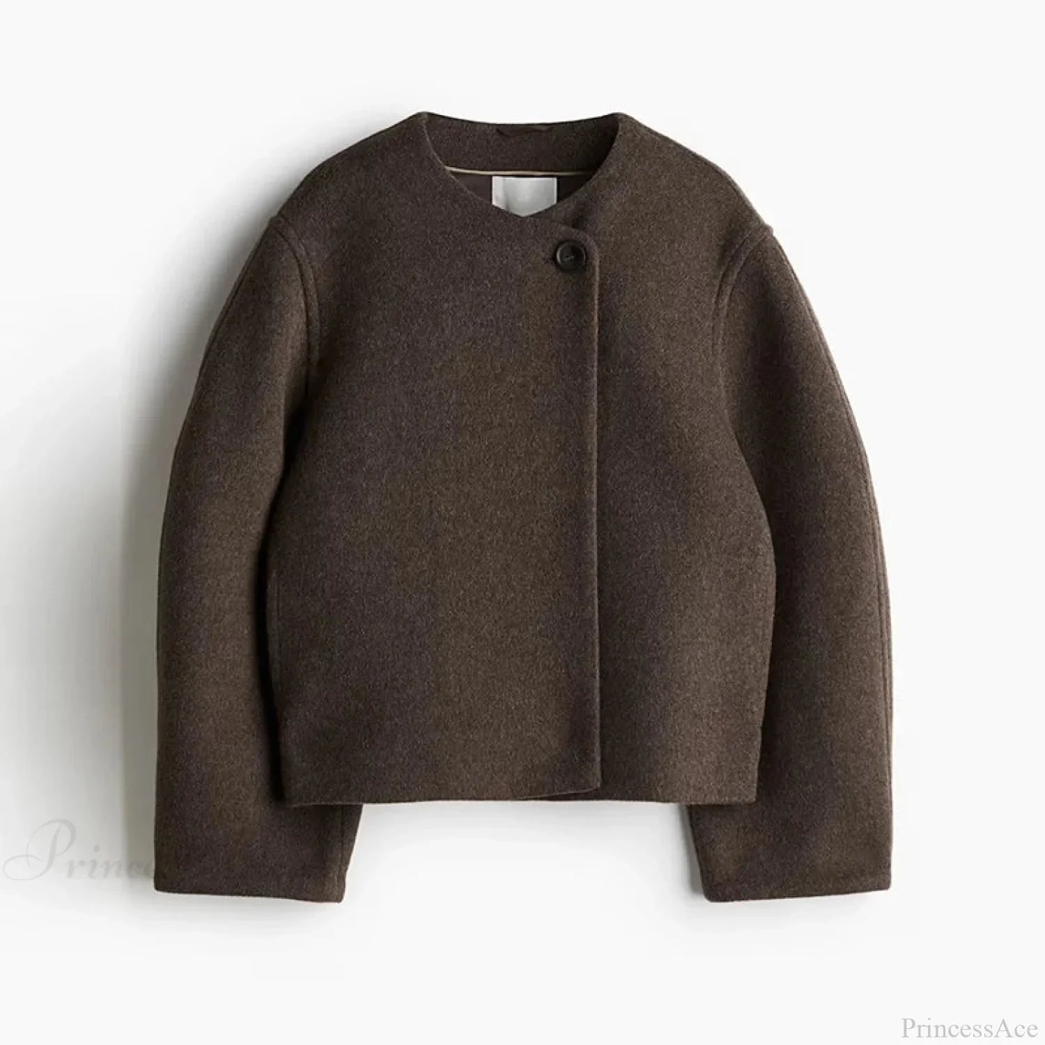 Casual Round Neck Lounge Coat in Loose Fit