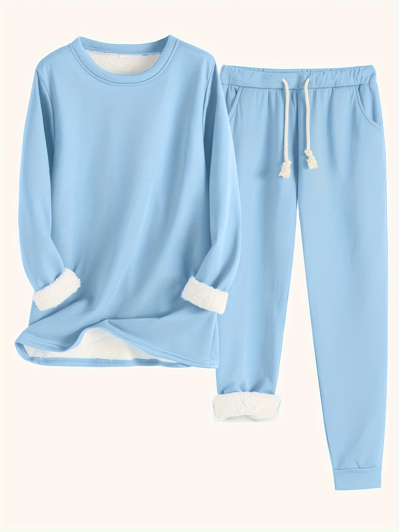 Two-Piece Relaxed and Comfortable Loungewear Set for Home