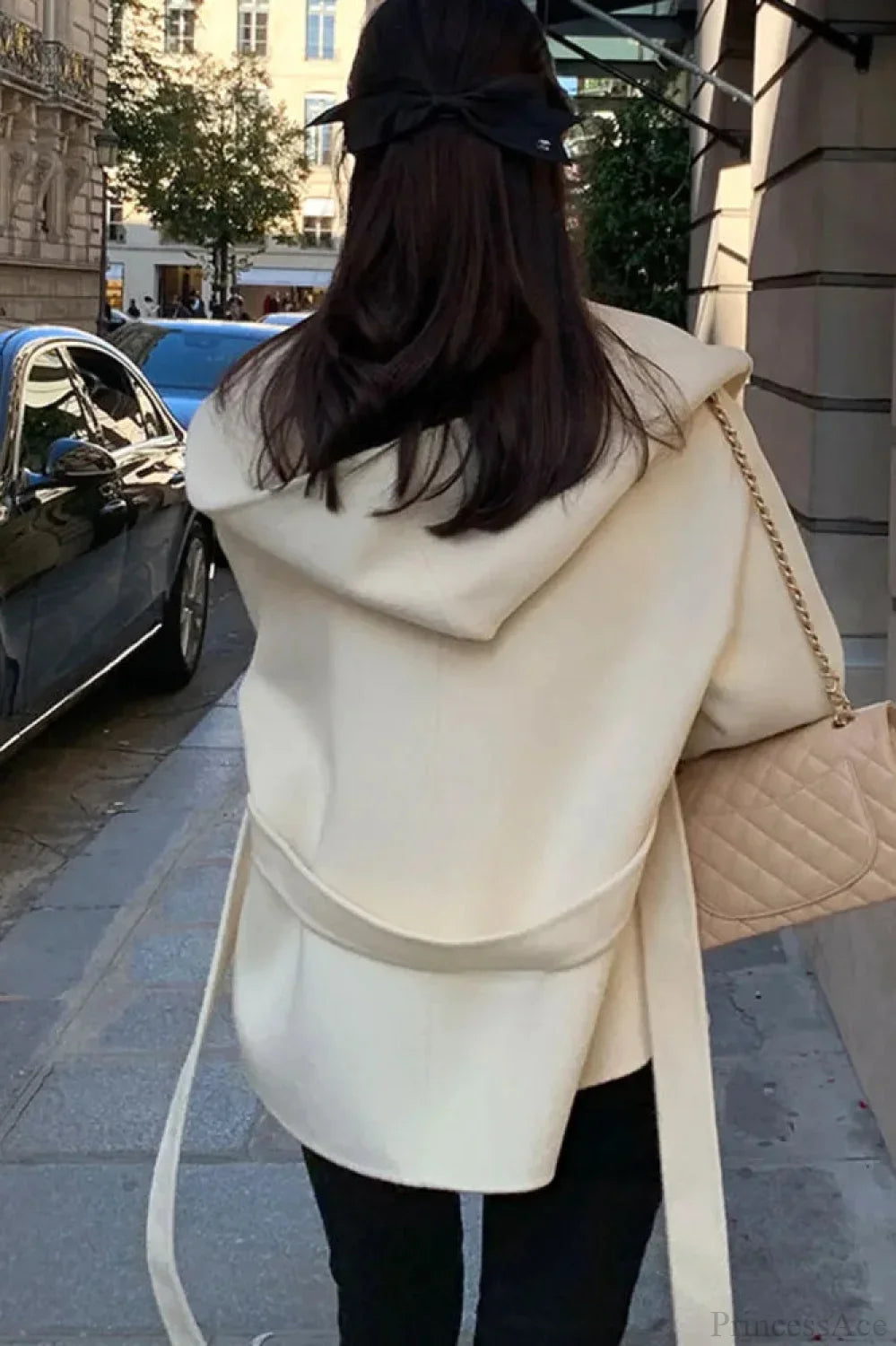 Elegant Brown Wool Coat with Hood for a Stylish Look