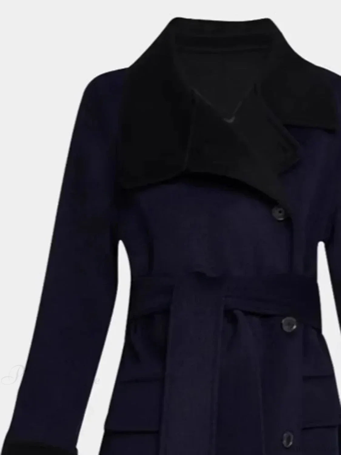 Slim Reversible Button-Colored Coat for an Elegant Style