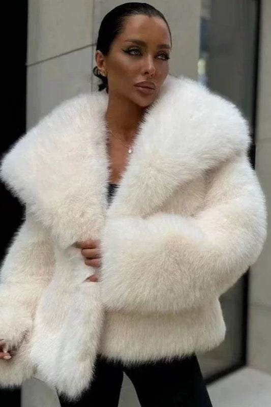 Thickened faux fur winter coat for optimal comfort