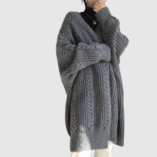 Women's Cozy Chunky Knit Cardigan - Soft, Warm & Stylish