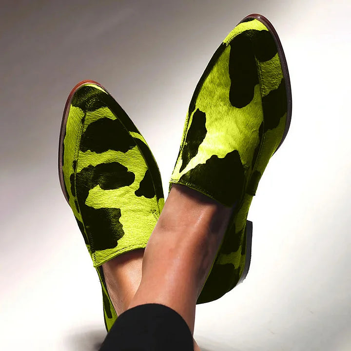 Statement-Making Animal-Print Loafers