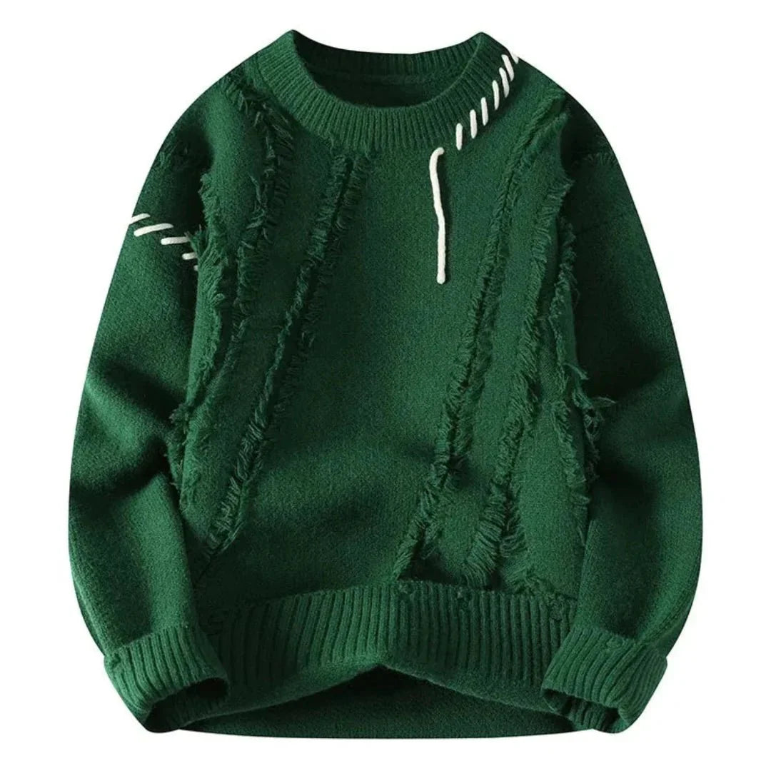 Detlef - Contemporary men's sweater with stylish geometric design