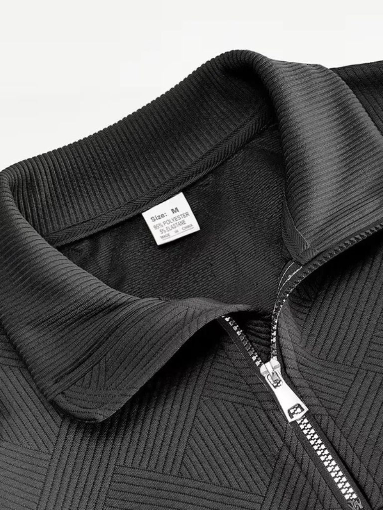 Dirk - Elegant Classic Quarter-Zip Pullover with Stylish Stand Collar