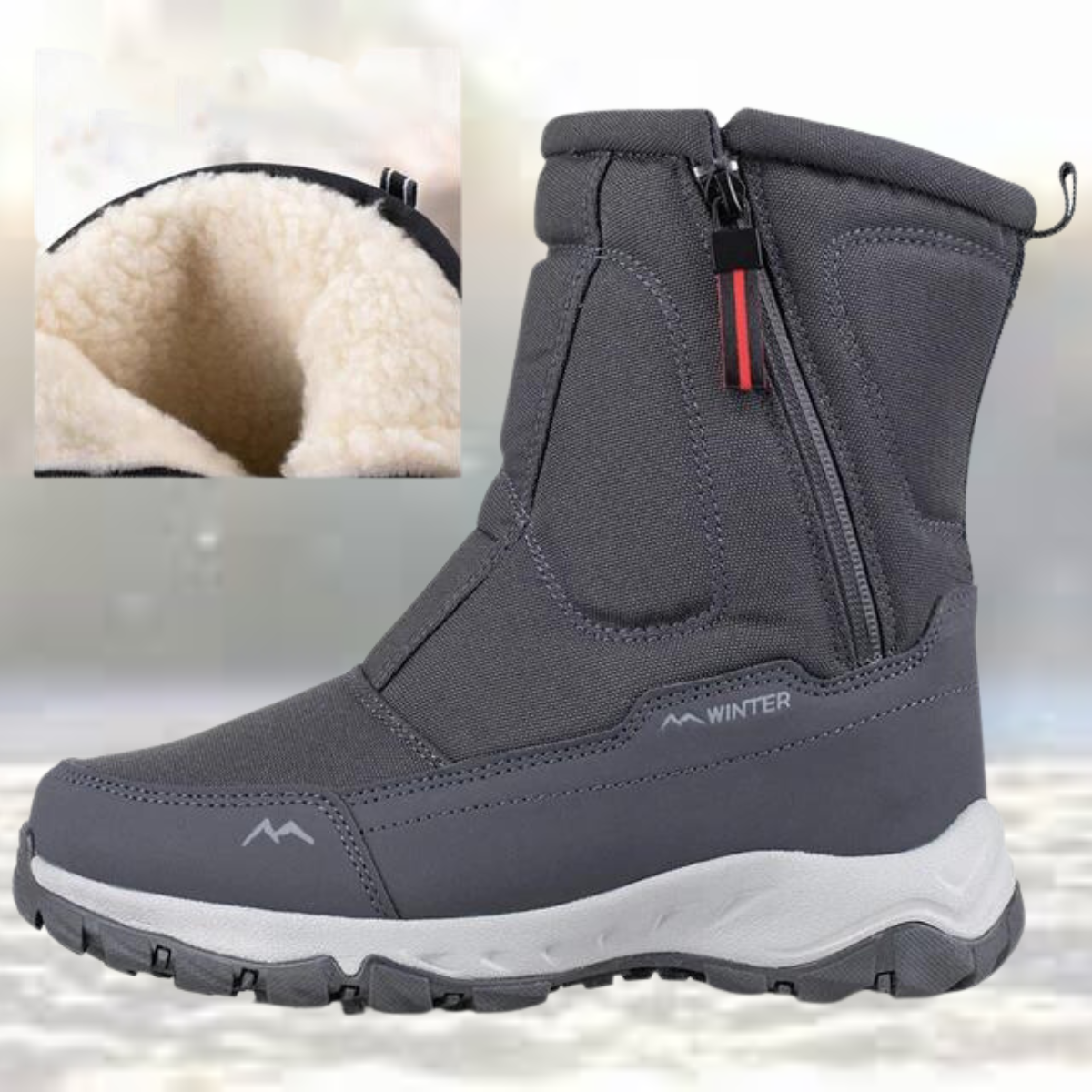 Women's Cozy Velvet-Lined Waterproof Boots for Warmth and Dry Comfort