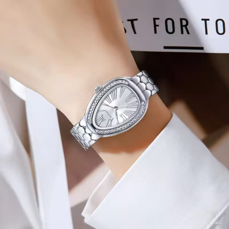 Elegant Snake Stone Watch, Trendy and Sophisticated Accessory