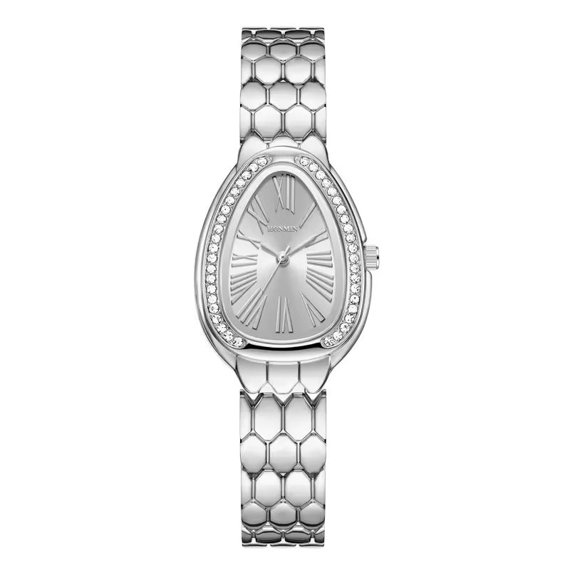 Elegant Snake Stone Watch, Trendy and Sophisticated Accessory