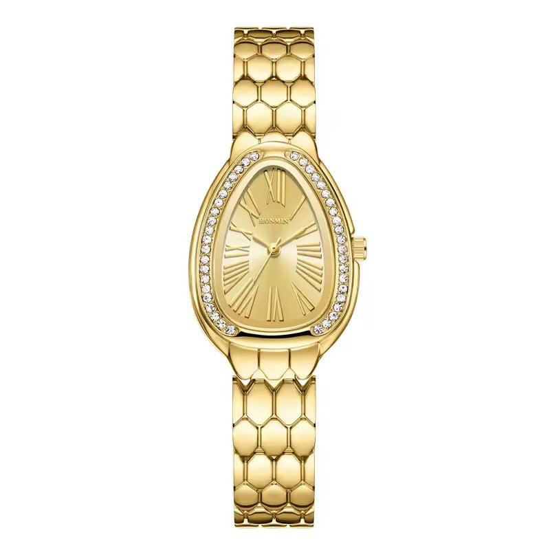 Elegant Snake Stone Watch, Trendy and Sophisticated Accessory