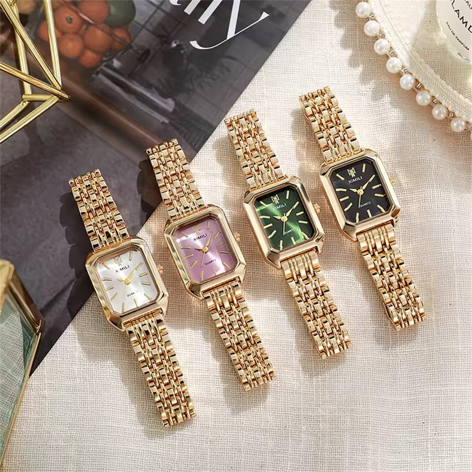 Classic Square Gold Quartz Watch