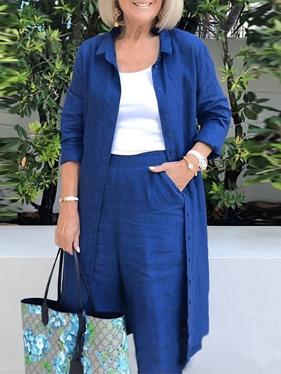 Elegant Mid-Length Two-Piece Set