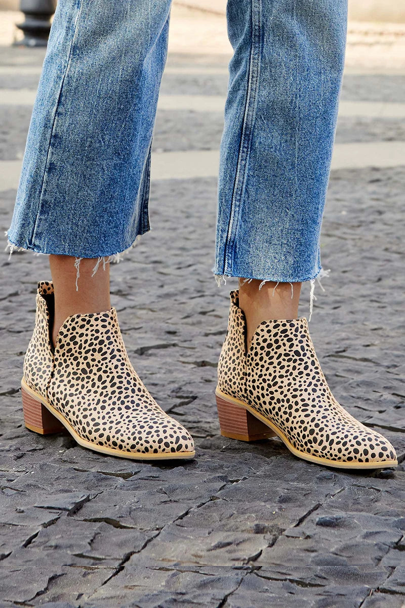 Trendy and stylish printed ankle boots