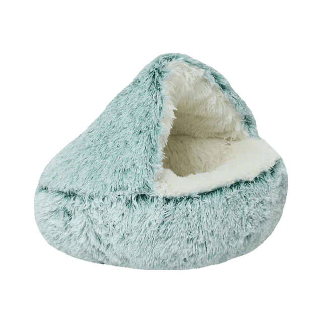 Comfortable and Safe Self-Heating Fleece Nest for Your Pet