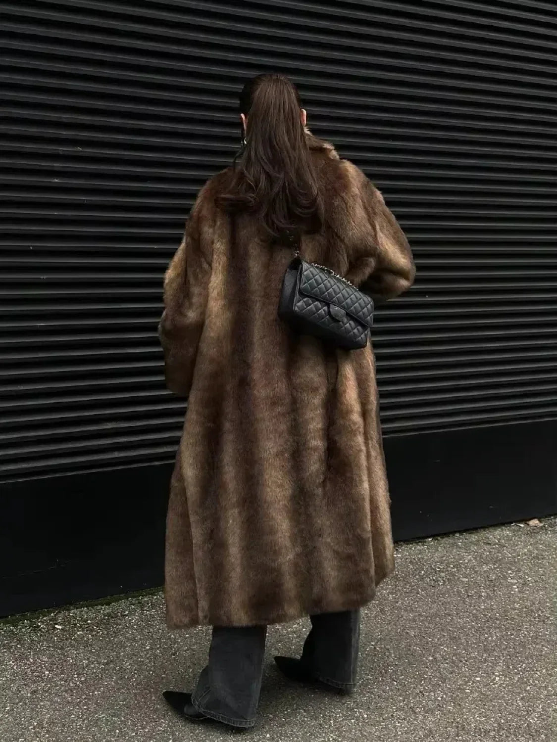 Chic Woolen Long Sleeve Overcoat with Belt for a Touch of Elegance