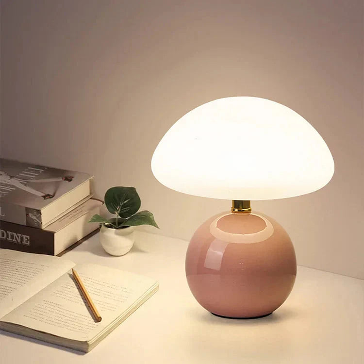 Elegant French Cream Mushroom Lamp for Stylish Lighting