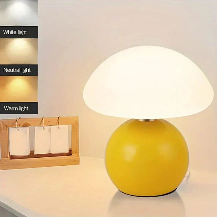 Elegant French Cream Mushroom Lamp for Stylish Lighting