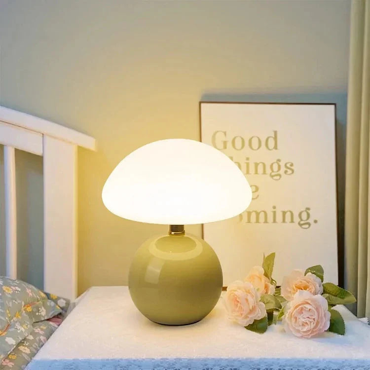 Elegant French Cream Mushroom Lamp for Stylish Lighting