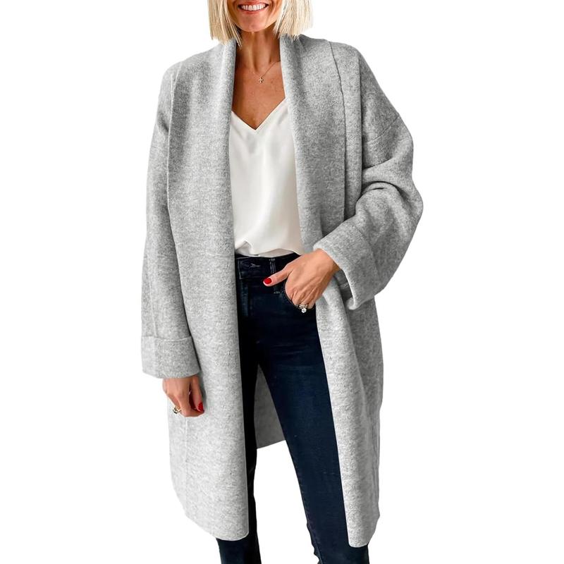 Ultra Cozy Chunky Knit Open-Front Cardigan - Oversized Longline