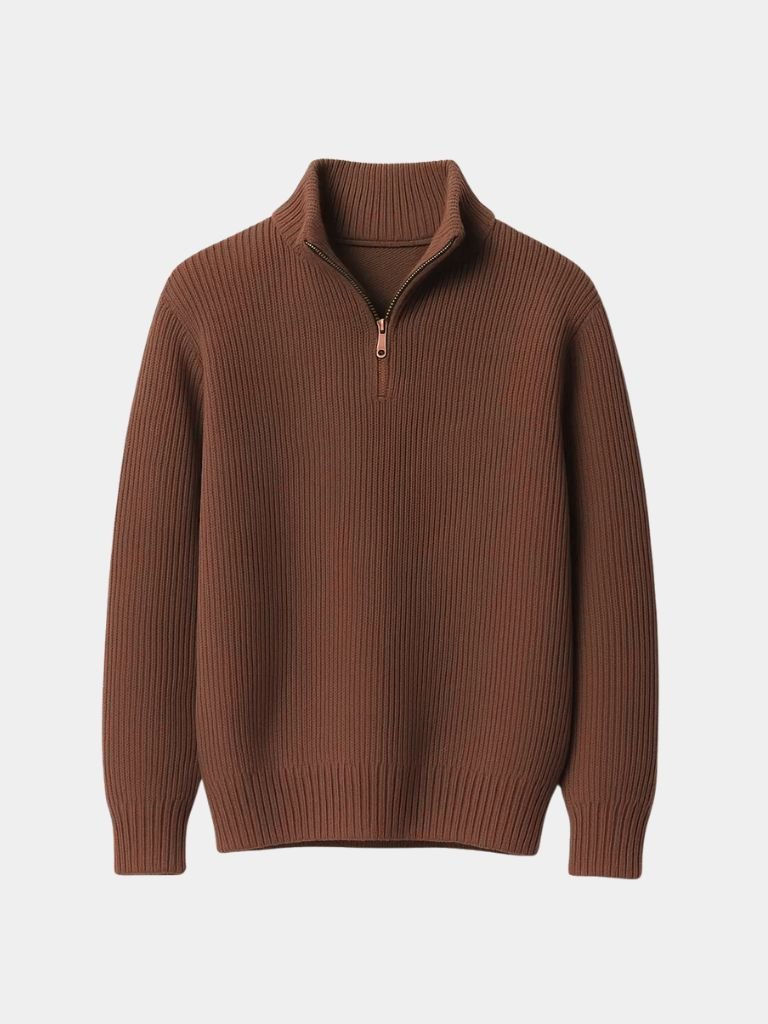 Falko - Elegant Highland Quarter-Zip Pullover in Classic Design