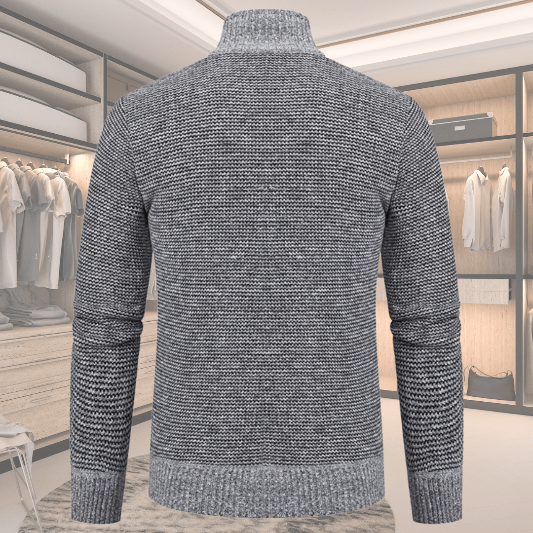Felix - Elegant High Collar Sweater for a Stylish Look