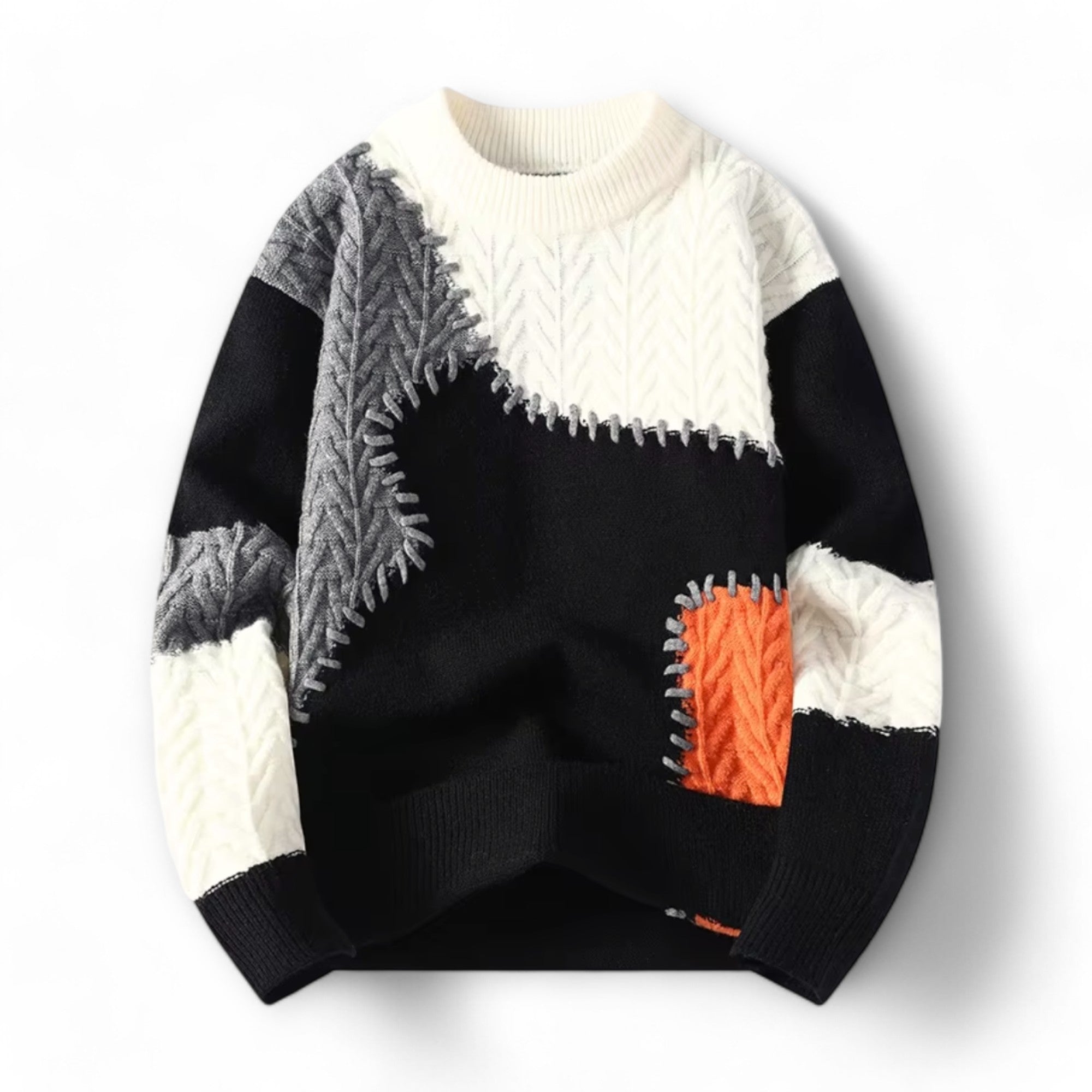 Gernot - Stylish Modern Urban Sweater with Comfortable Round Neck