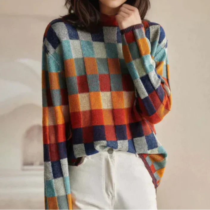 Emeline - Warm Retro Sweater for a Comfortable Style