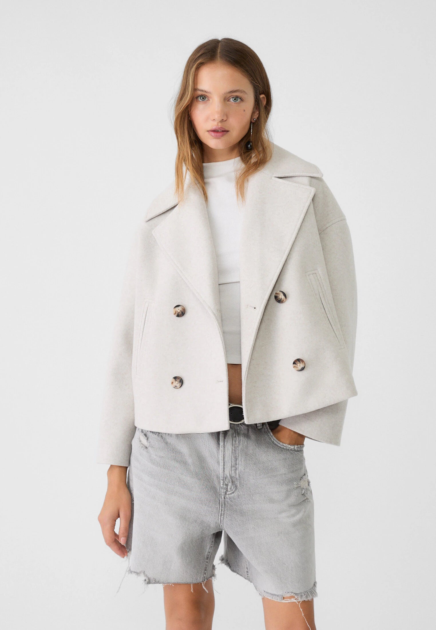 Anna Short Double Breasted Coat - Elegant and Stylish Short Women's Jacket