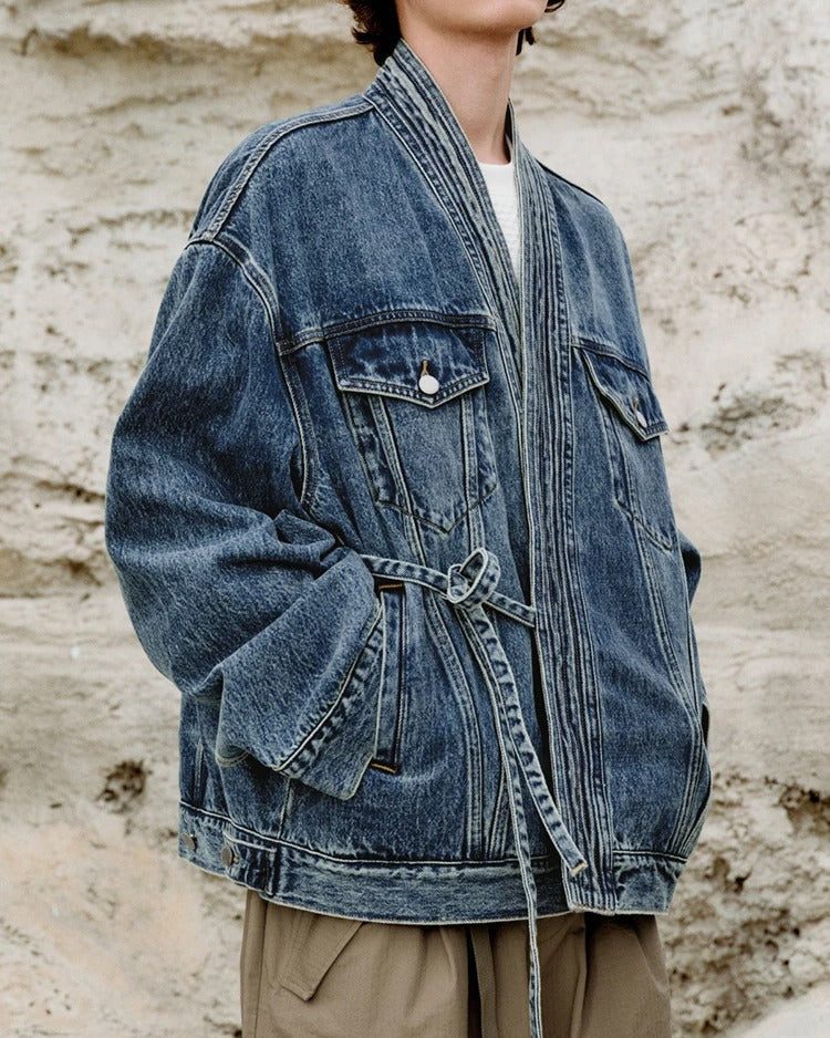 Stylish Denim Kimono Jacket for a Trendy Look